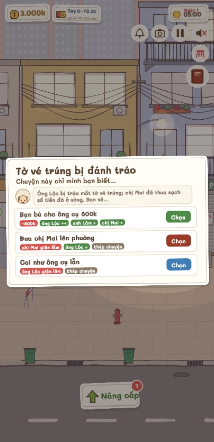 Một lựa chọn khó trong câu chuyện của xóm